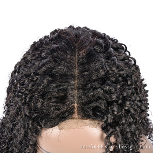 Unprocessed Brazilian Human Hair Full Lace Wig OEM Vendors Water Wave Virgin 6*2 Full Swiss Lace 100% Human Hair Wig